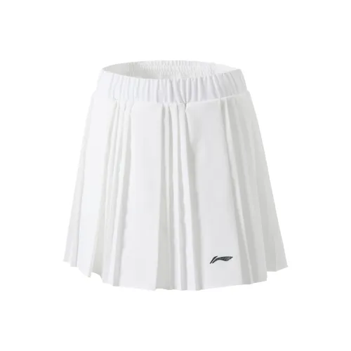 LINING Badminton series Стандартный белый Женские Повседневные короткие юбки