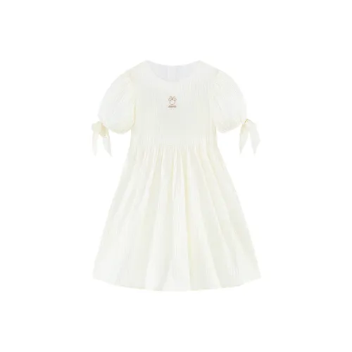 Disney Детское платье экрю для детей 3-7 лет