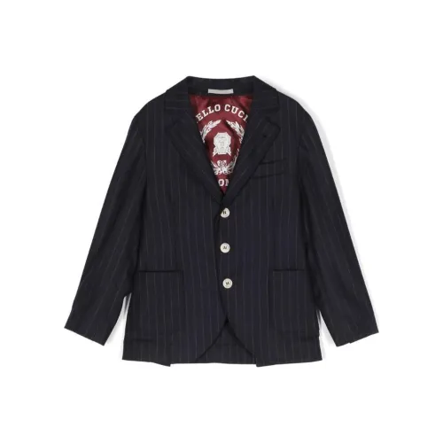 BRUNELLO CUCINELLI Бизнес-костюм Пальто Морской синий Детский