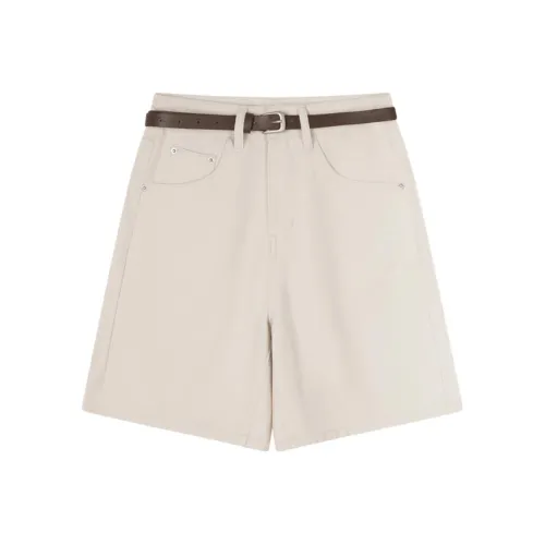 IHIMI SS24 Джинсовые шорты Женские Цвет Слоновая кость