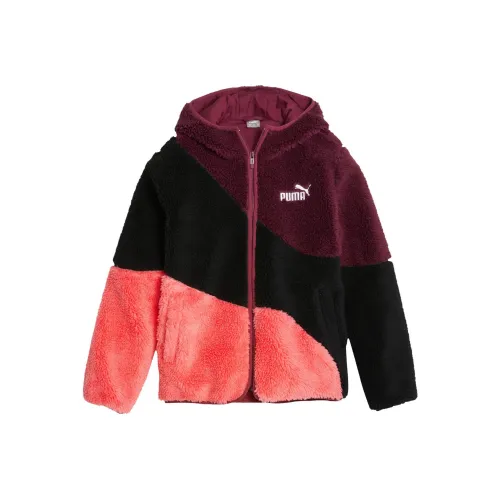 PUMA Velvet Feel Пальто Детское Бордовое