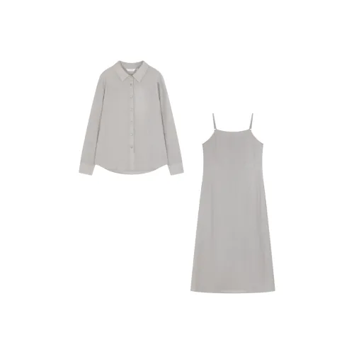 IHIMI Комплект с юбкой Женские Гороховый зеленый