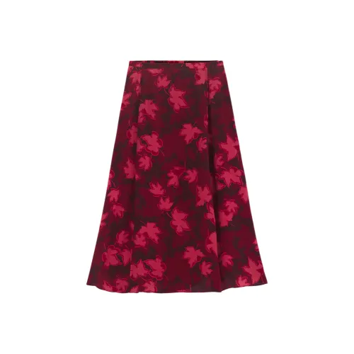 Maison Kitsune FW24 Повседневная длинная юбка женские Wintergreen