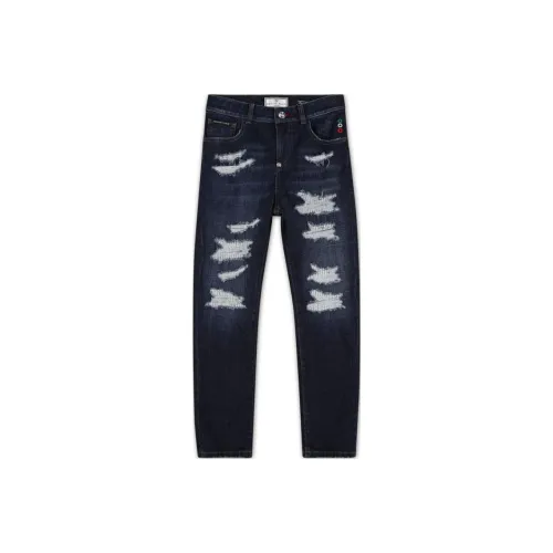 PHILIPP PLEIN Детская одежда Длинные брюки Джинсы Детский Морской синий