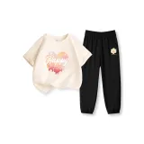 Абрикос / Градиентный Любовь - Черный / L Улыбка floret K