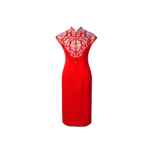 Одежда Cut By Time Чонсам Женская Красная