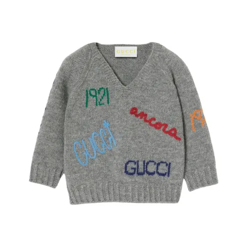 GUCCI Свитер SS25 Серый для младенцев и малышей