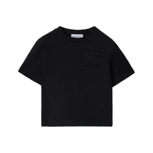 Burberry T-рубашка черная для младенцев и малышей