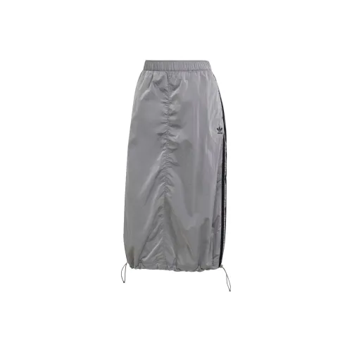 Adidas Originals ADICOLORMidi Ткани вязаные Нейлон Юбка Повседневный Длинный Юбка Женские Pure Ледяно-серый