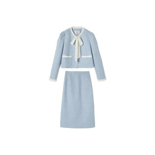 XIANGYING Комплект с юбкой Женские Синий