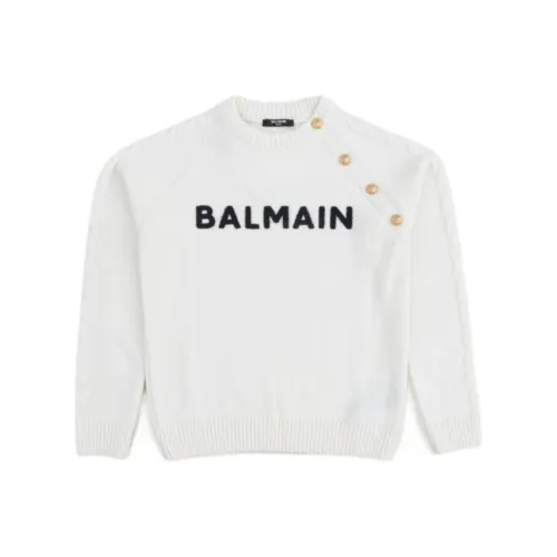 BALMAIN Белый Kids Свитеры