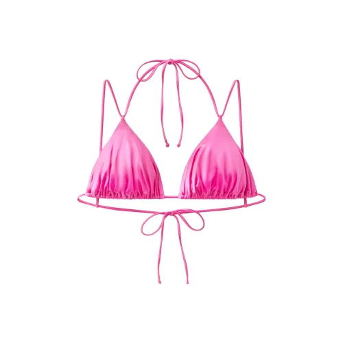 Khy FW24 Drop 010 Ruched Бикини Треугольник Топ Бикини Женский Конфетный Розовый Конфетный Розовый