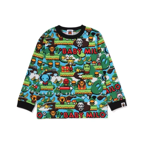 A BATHING APE Длинный рукав Т-рубашка Детская