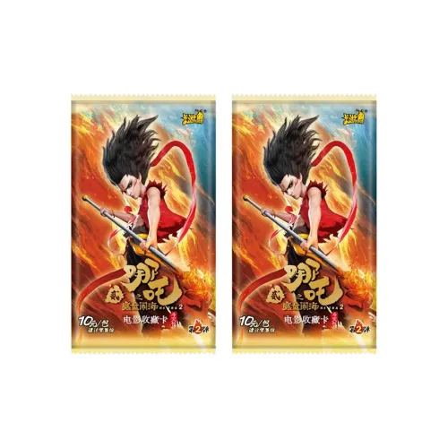 KAYOU Ne Zha Волшебный ребенок взбалтывает море Объем 2 OF The Heavenly Battles IP Аниме Карточки Целая коробка 18 Сумок