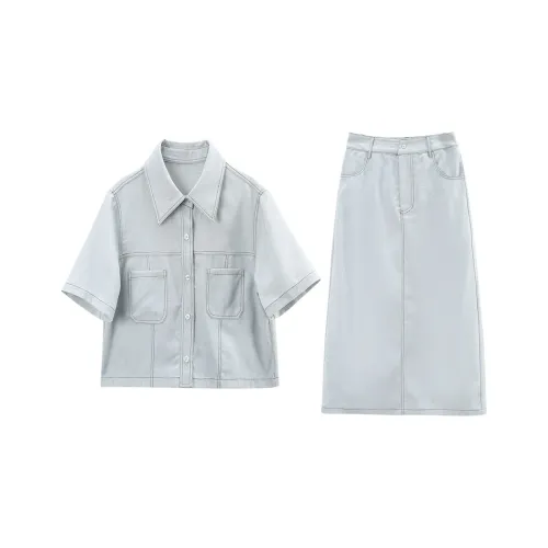 Комплект с юбкой A Paradise For Awakening Женские Синий Зеленый