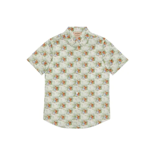 GUCCI x Peter Rabbit Рубашка SS24 Зеленая Детская
