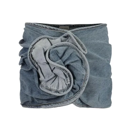 MAGDA BUTRYM SS24 Джинсовые короткие юбки Женские Синий