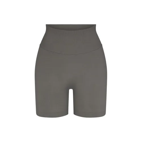 SKIMS Тень Нейлон Велосипед Короткий Велосипедные Штаны и Шорты Женские Металлический Бронза