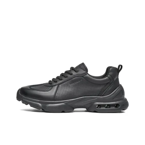 HARSON Casual Низкий Топ Черный Перфорированный Мужской