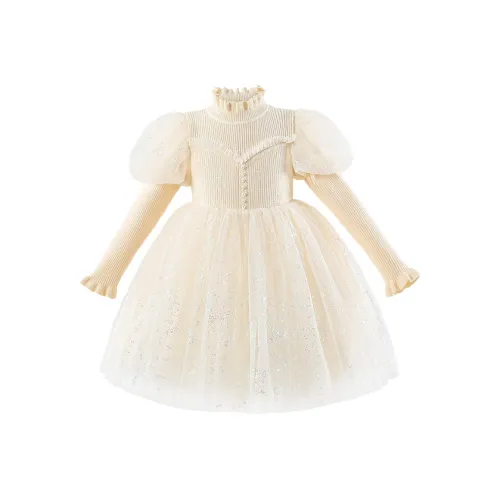Dis Rabbit Детское платье Кремовый Абрикос Baby