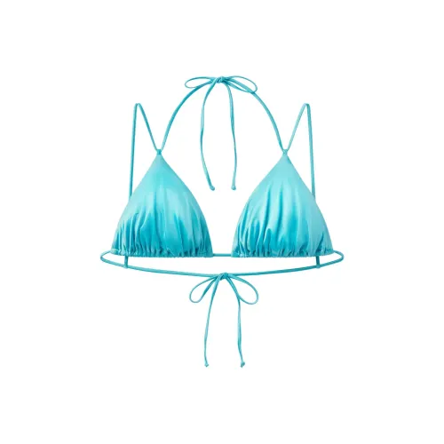 Khy FW24 Drop 010 Ruched Бикини Треугольный Топ Бикини Женский AQUA AQUA Зеленый