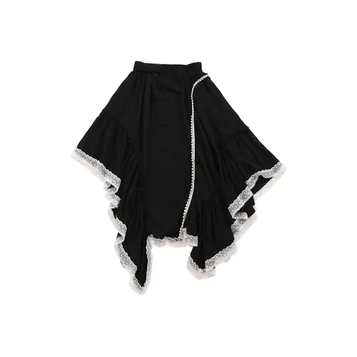 UARE Повседневный Длинный Юбка Женские Черный