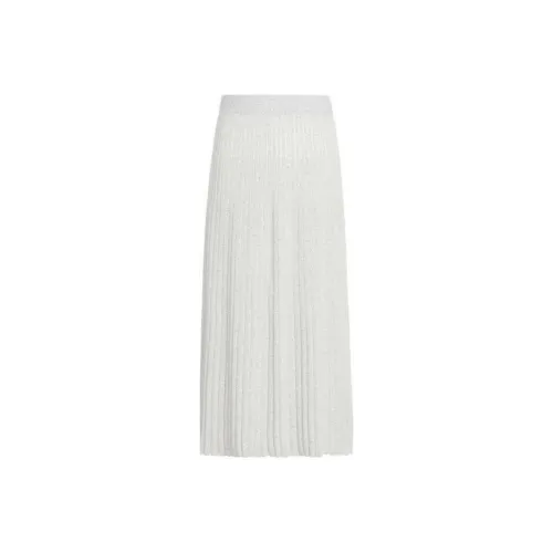 ELLASSAY Повседневная длинная юбка женская жемчужно-белая