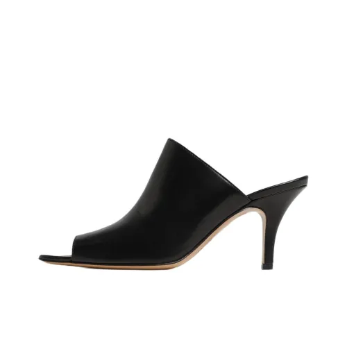 MM6 MAISON MARGIELA Руббер Слайд Тапочки Женские Черные