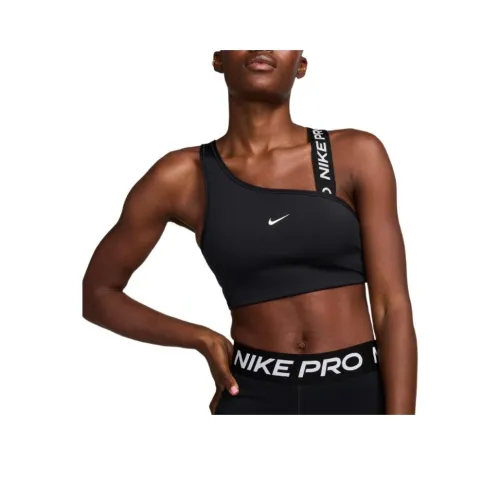 Nike Pro Swoosh Asymmetrical Спортивное белье Женское Черное
