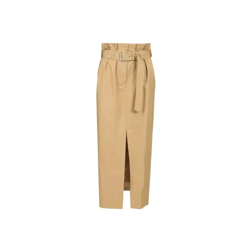DRIES VAN NOTEN Хаки Женские Повседневные Длинные Юбки