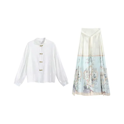 Garbege Белый набор Женские Ханьфу