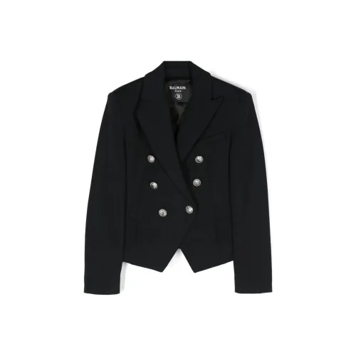 BALMAIN Бизнес-костюм Пальто Черный Детский