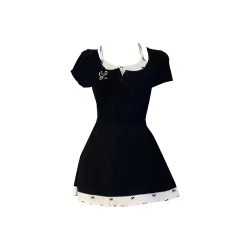 PLAY BUSH Короткий рукав Платье Женское