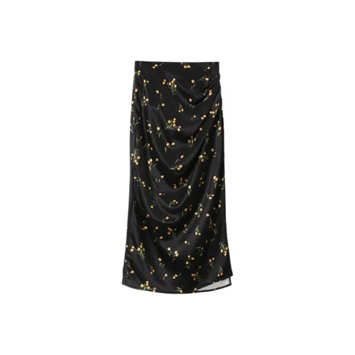 SHUXI Повседневный Длинный Юбка Женские LA Coudini Тюльпан