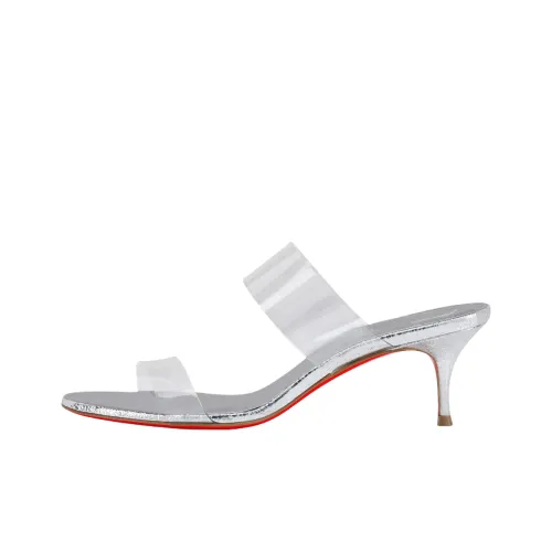 CL LUBOTING Слипоны 5,5 см Женские Серебряные