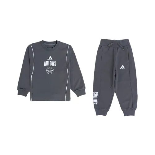 Adidas Повседневная спортивная одежда SS25 Темно-серый для детей 3-7 лет