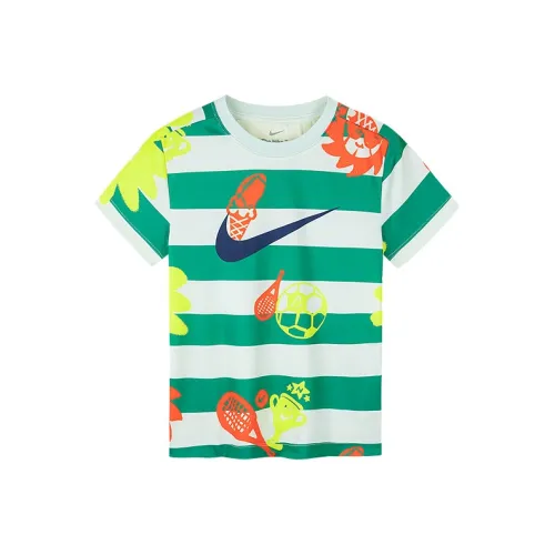 nike T-рубашка хлопковая конфетного цвета для детей 3-7 лет