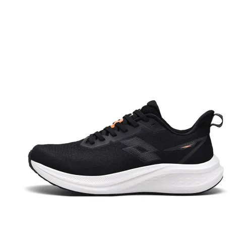 LOTTO Shock Absorbing Anti-slip Wear-resistant Breathable and Lightweight Low-Top Running Shoes Men's Black