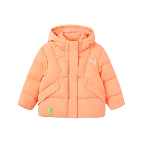 PUMA Пуховики и жилеты Оранжевый Красный Подростки