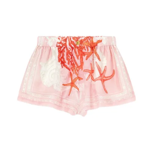 VERSACE SS24 Пляжные шорты Женские Розовые