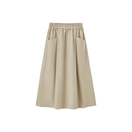 Giordano Женские Повседневные Длинные Юбки