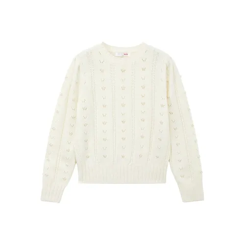 ELLE KIDS Перламутровый Крем Школьный возраст Свитеры