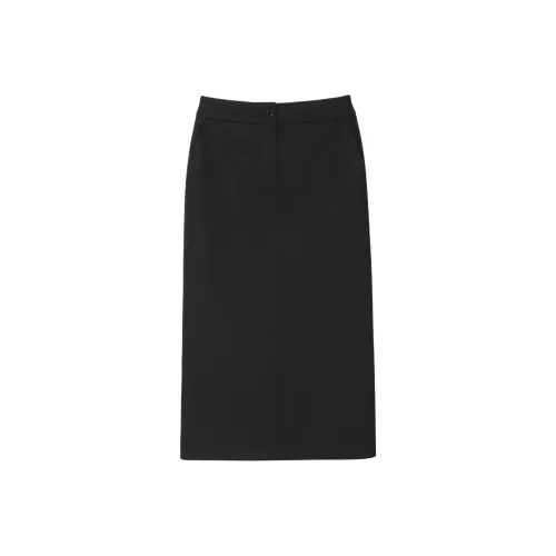 Sandro Повседневный Длинный Юбка Женские Черный