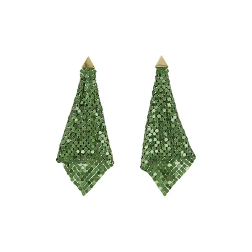 Серьги Paco Rabanne Женские Зеленые