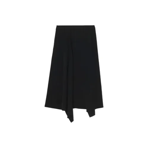 Yohji Yamamoto Черные Женские Повседневные Длинные Юбки