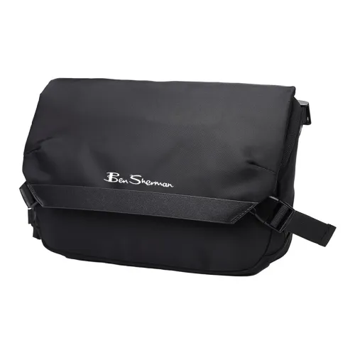 BEN SHERMAN Нейлоновая сумка для доставки сумка через плечо унисекс черная