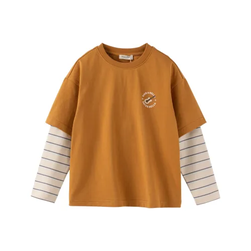 DAVE BELLA T-рубашка цвет карамель темно-синий для детей