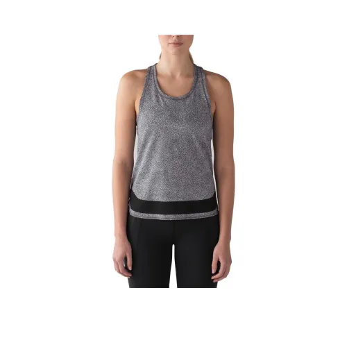 Lululemon Гладкий Stride Sport Жилеты Женские Черный Белый С принтом