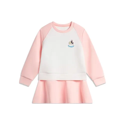 LINING YOUNG Детское платье Sports Life Collection Айвори Перламутрово-розовый Детский