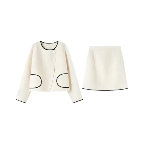 SHUXI Комплект с юбкой Женские Moscow Белый